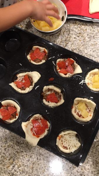 Mini Deep Dish Pizzas