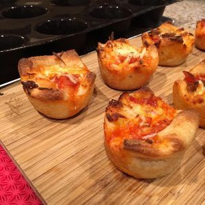 Mini Deep Dish Pizzas