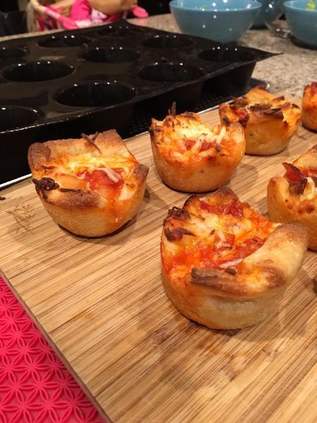 Mini Deep Dish Pizzas