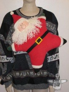 Santa Claus Sweater: If you are attending an ugly Christmas sweater party this year, we have got you covered! Here are 25 Ugly Christmas Sweater Ideas for you to use as inspiration.