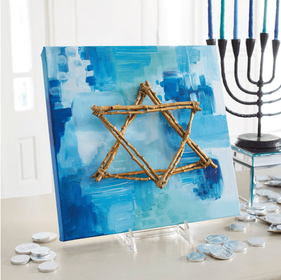 Star of David Art Piece: Make your own Hanukkah crafts or get the whole family involved with one of these 10 Hanukkah Crafts