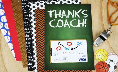Thanks Coach Gift Card Holder