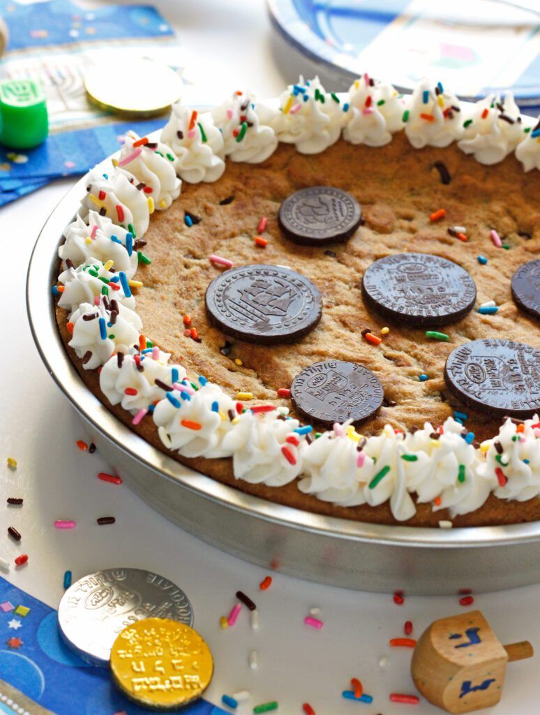 Gelt Cookie Cake: Hanukkah Treats: Whip up one of these traditional treats to celebrate Hanukkah.