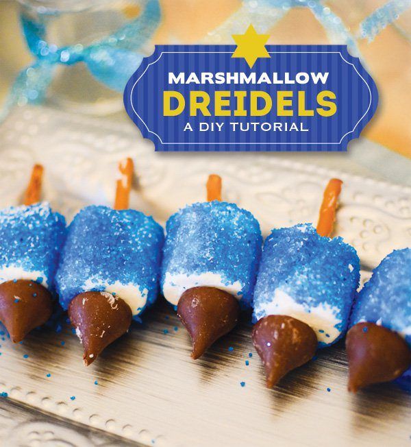 Marshmallow Dreidels: Hanukkah Treats: Whip up one of these traditional treats to celebrate Hanukkah.