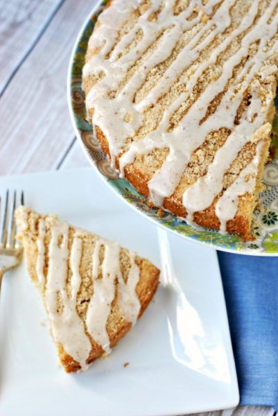 Eggnog Coffee Cake: Eggnog is a favorite seasonal drink, but there are so many ways to bake with eggnog! 