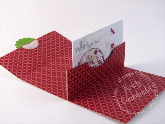 Pop Up Gift Card Holder