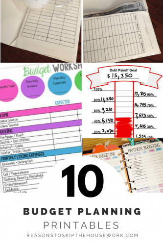 10 Budget Printables – REASONS TO SKIP THE HOUSEWORK