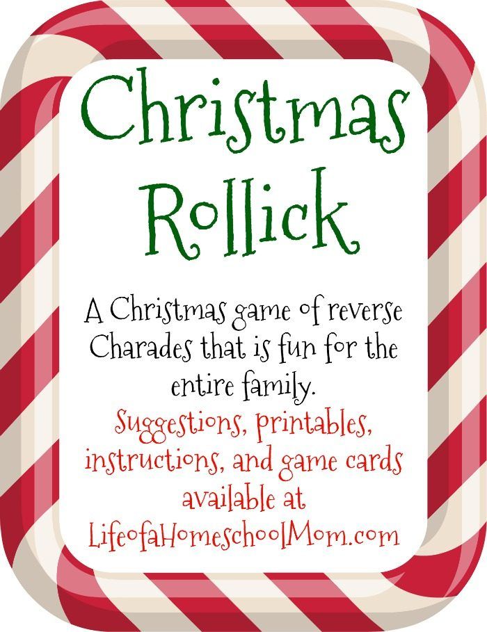Group Party Games: Christmas Rollick