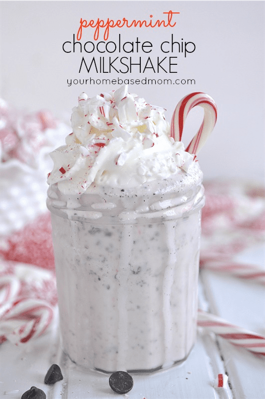 Peppermint Shake: Pumpkin flavors may dominate Fall, but Peppermint rules the holiday world! Here are 10 Peppermint Drinks that are sure to warm you up and get you in the Christmas spirit!