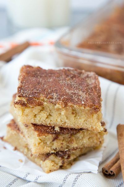 Snickerdoodle Cookie Bars