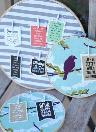 Hoop Quotes are simple and easy craft that you can make for yourself or gift to friends.