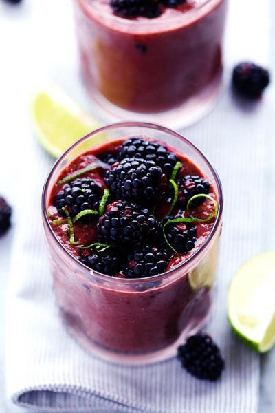 Blackberry Lime Green Smoothie