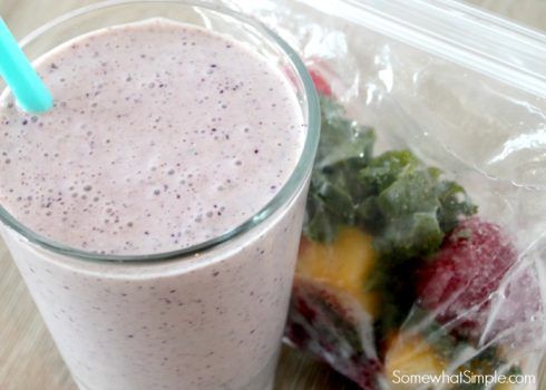 Fruit mixes smoothie