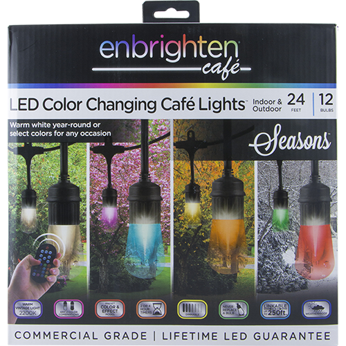 Jasco’s Enbrighten Seasons Color Changing Café Lights 