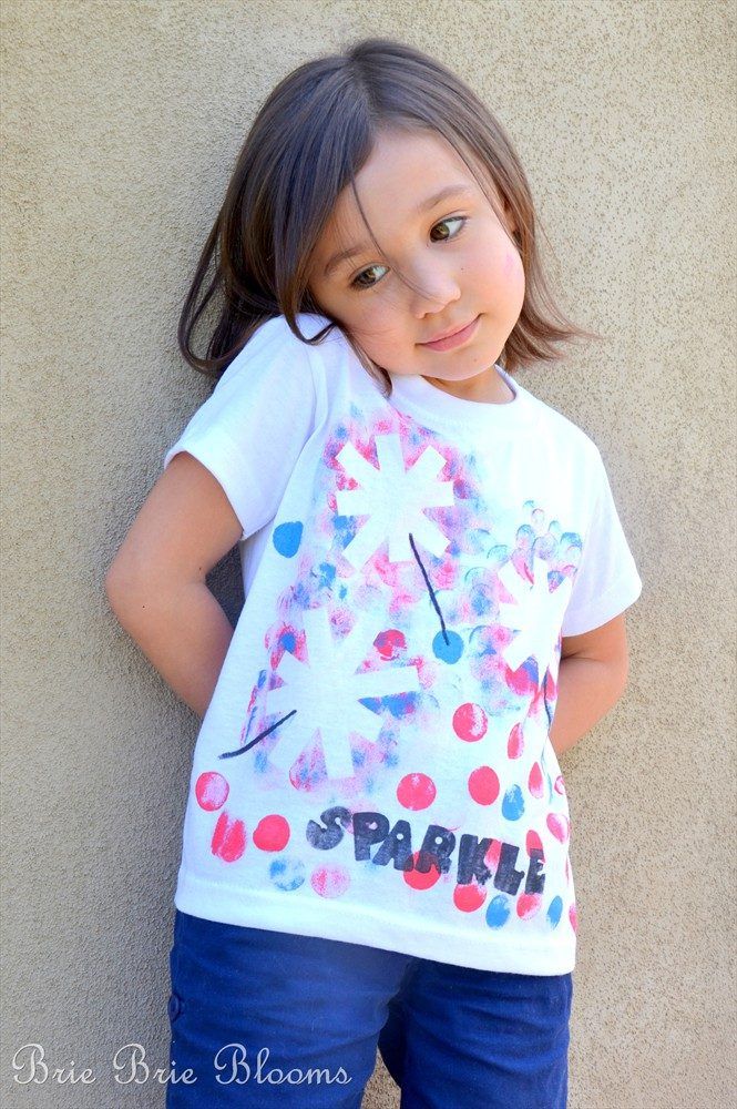 Fourth of July Crafts for Kids: Sparkle Tee