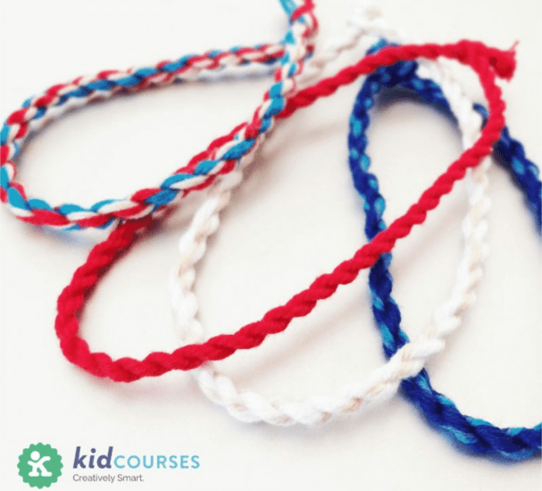 Fourth of July Crafts for Kids: Bracelets