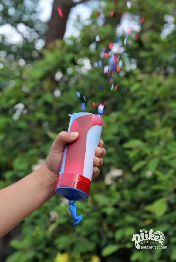 Fourth of July Crafts for Kids: Confetti Launchers