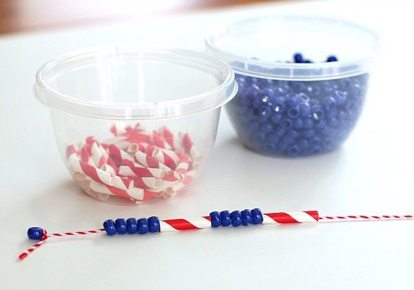Fourth of July Crafts for Kids: Necklaces