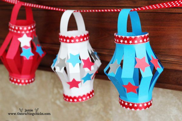 Fourth of July Crafts for Kids: Paper Lanterns