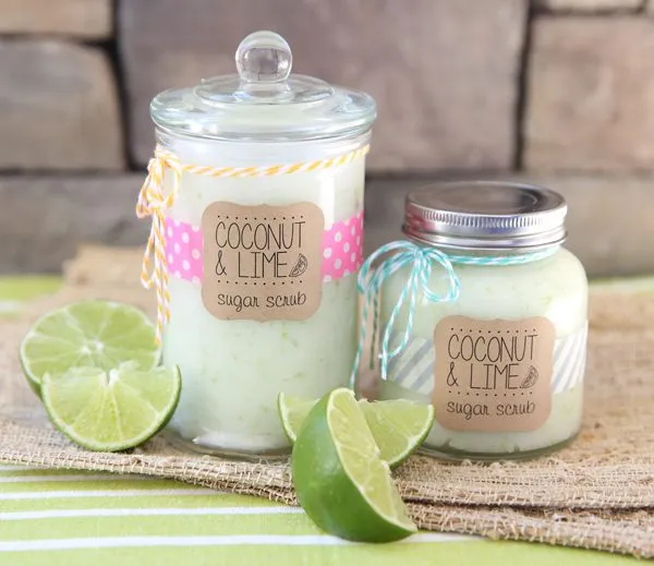 Ways To Use Coconut Oil - Coconut lime sugar scrub