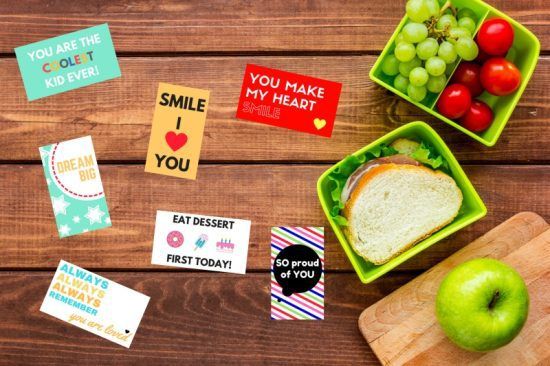 Printable Lunchbox Notes are the added touch of love all lunches need! Grab the free printable set now!