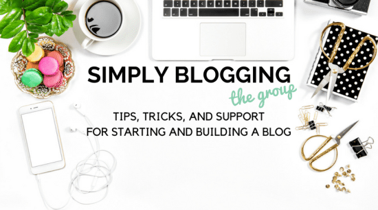 Simply Blogging Facebook Group