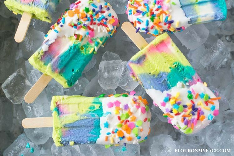 https://flouronmyface.com/unicorn-rainbow-ice-pops/