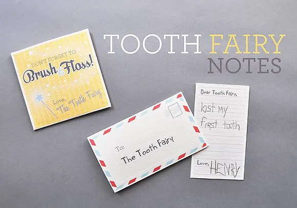 Printable Tooth Fairy Notes