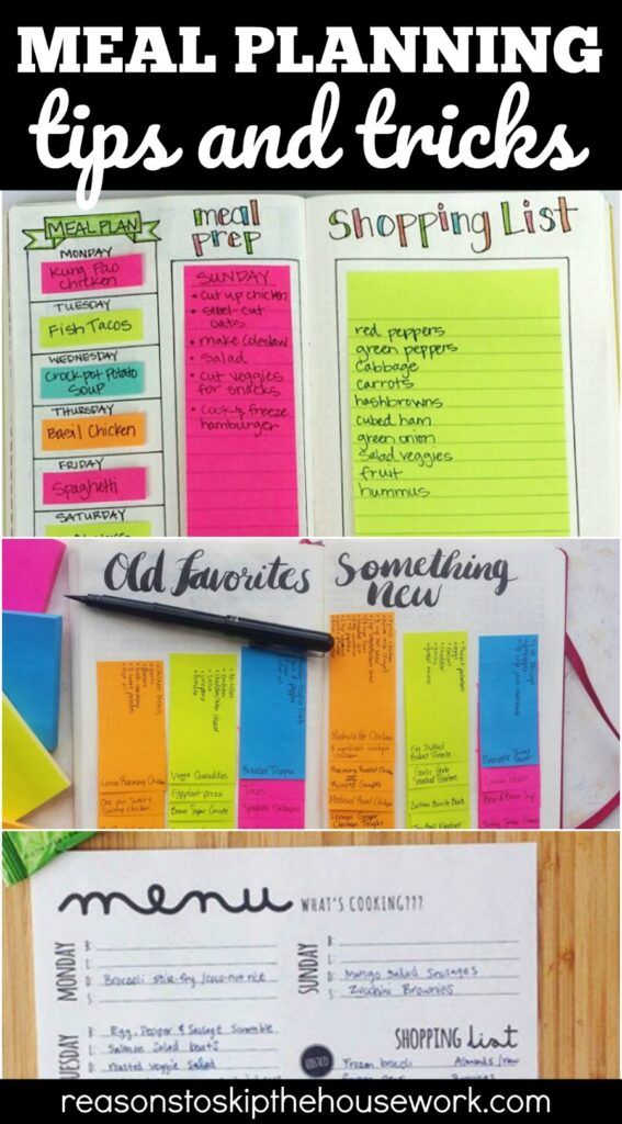 Meal Planning Tips and Tricks to make things a little easier