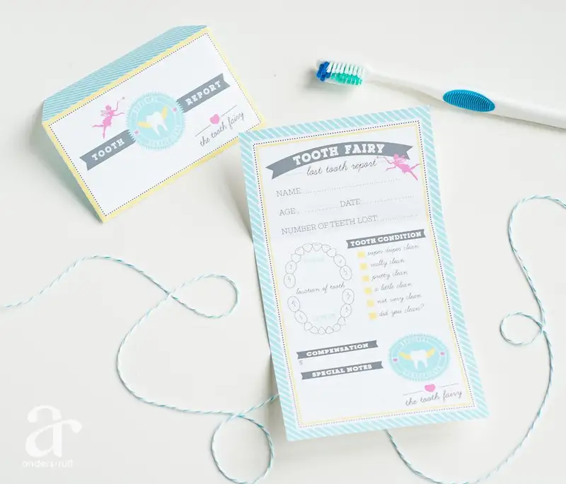 Tooth Fairy Report (Free Printable)6.  