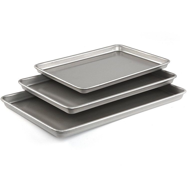 Emeril Lagasse 62671 Aluminized Steel Nonstick 3-Piece Cookie Sheet - top baking sheet