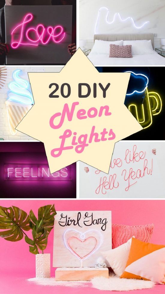 20 DIY Neon Lights Projects Easy to Make at Home