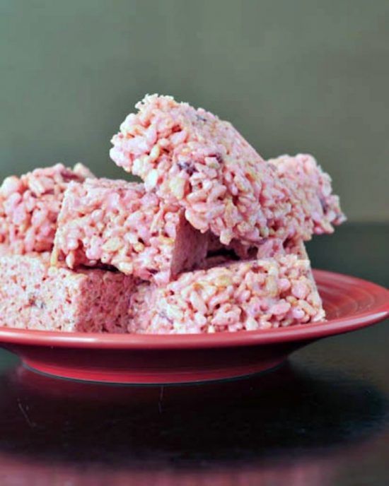 GF Strawberry Lemon rice krispies