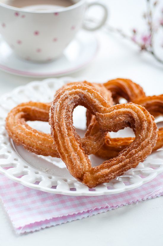 Heart shaped churros