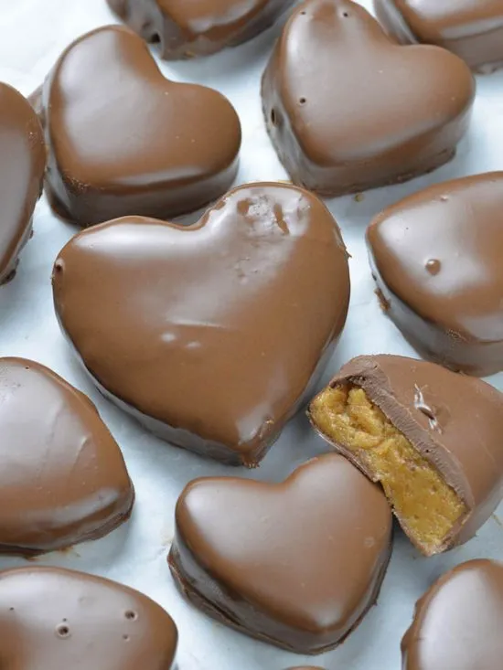Homemade Reese's Peanut Butter Hearts