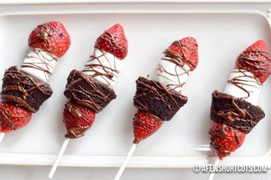 Strawberry Brownie Kebab