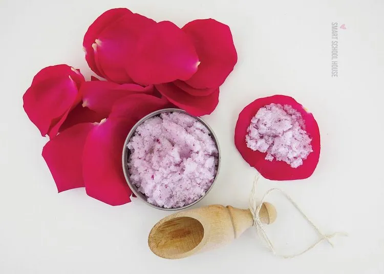 A Rose Sugar Scrub that Smells Divine