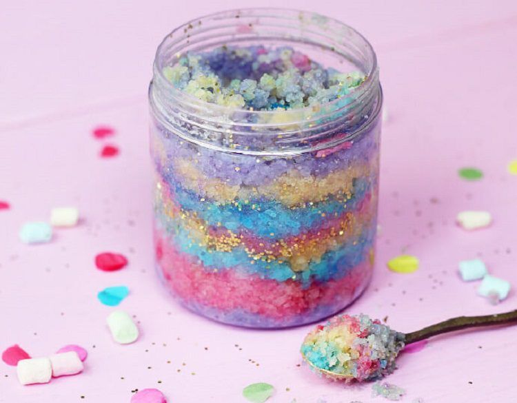 Homemade Scrub For Unicorn Lovers