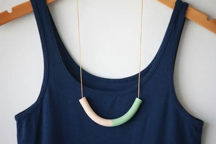 The Modern, Grown-Up Version of a Pasta Necklace: DIY Clay Jewelry
