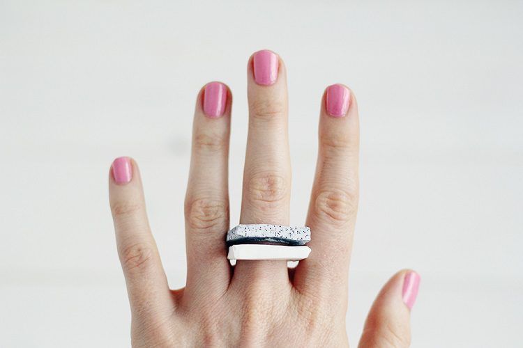 Make a Statement with this Chunky Clay Ring