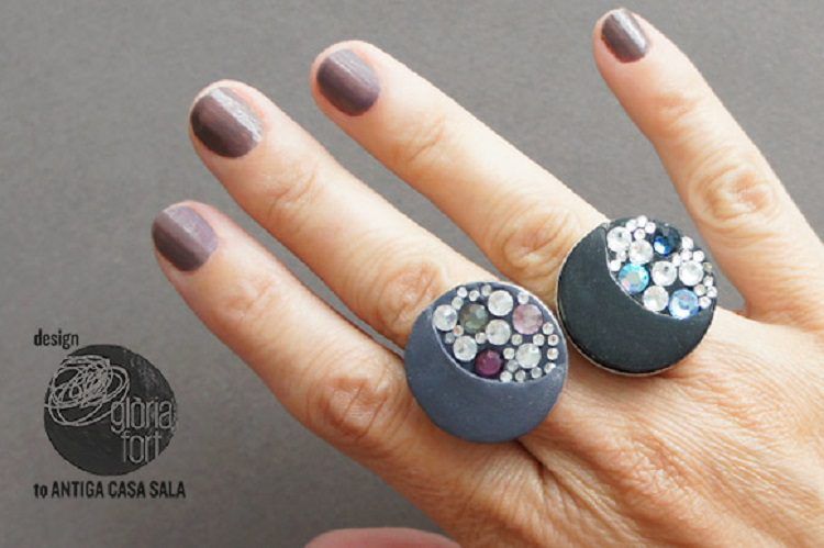 Clay Rings Inspired by the Night Sky