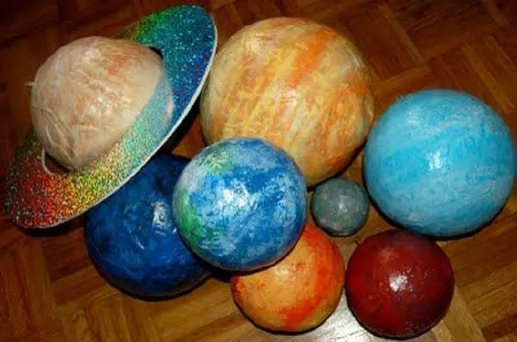DIY Space-Inspired Projects: Papier Mache Planets