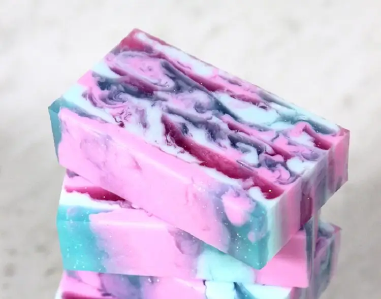 Soap with cosmos design