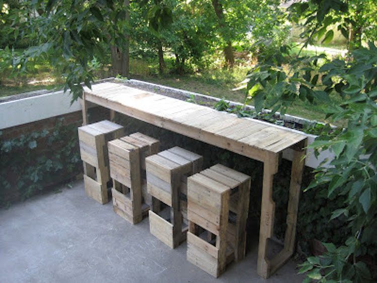 pallet bar:table