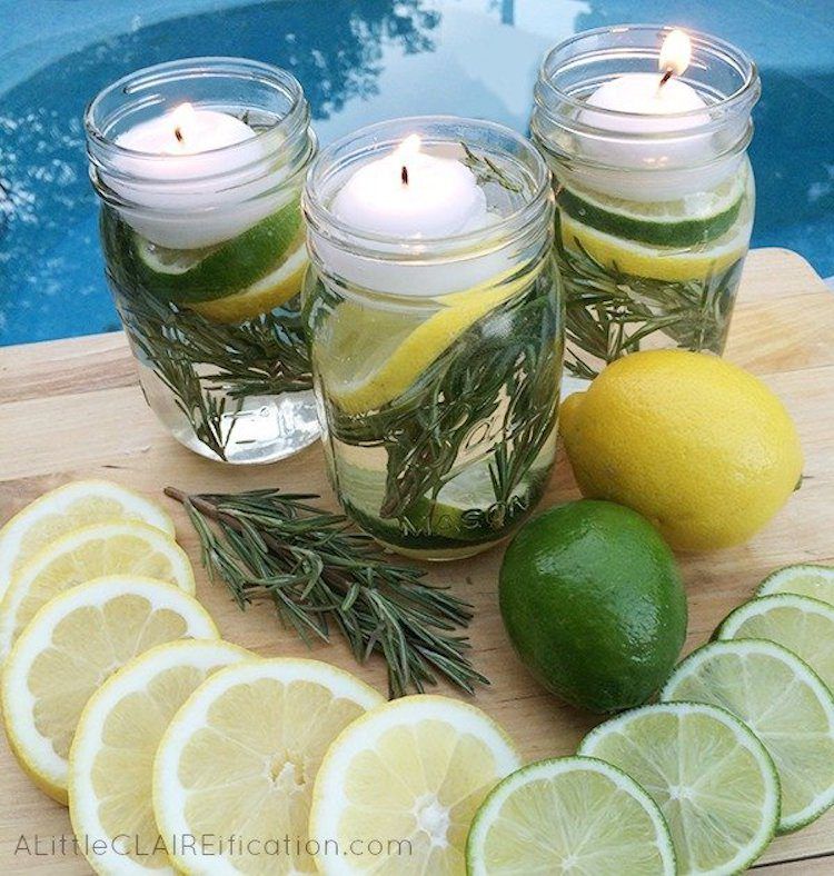 all natural bugs off! citronella candle