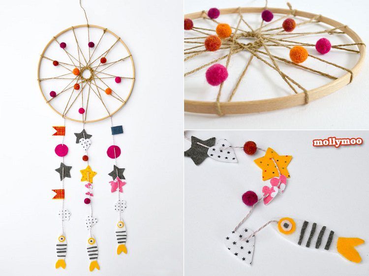 A Quirky and Cute Dream Catcher for Kids
