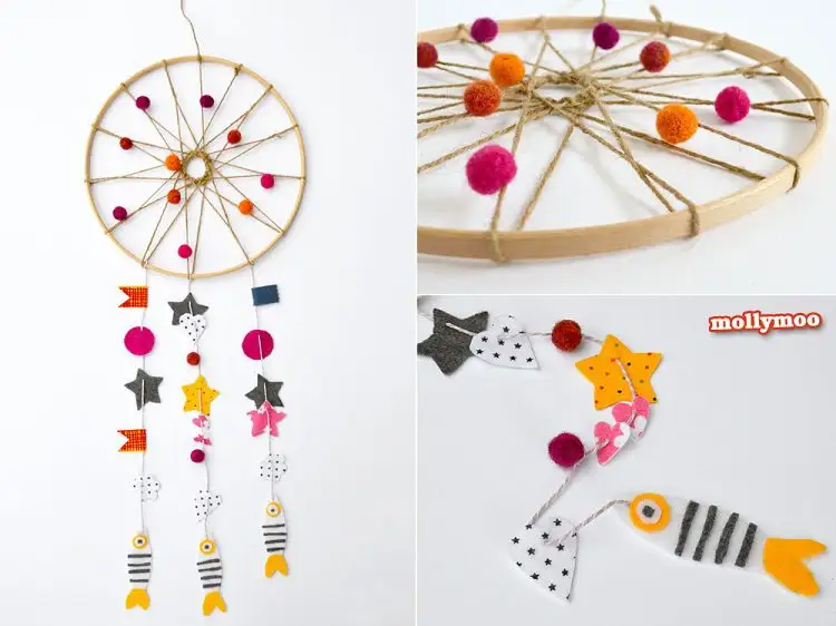 A Quirky and Cute Dream Catcher for Kids