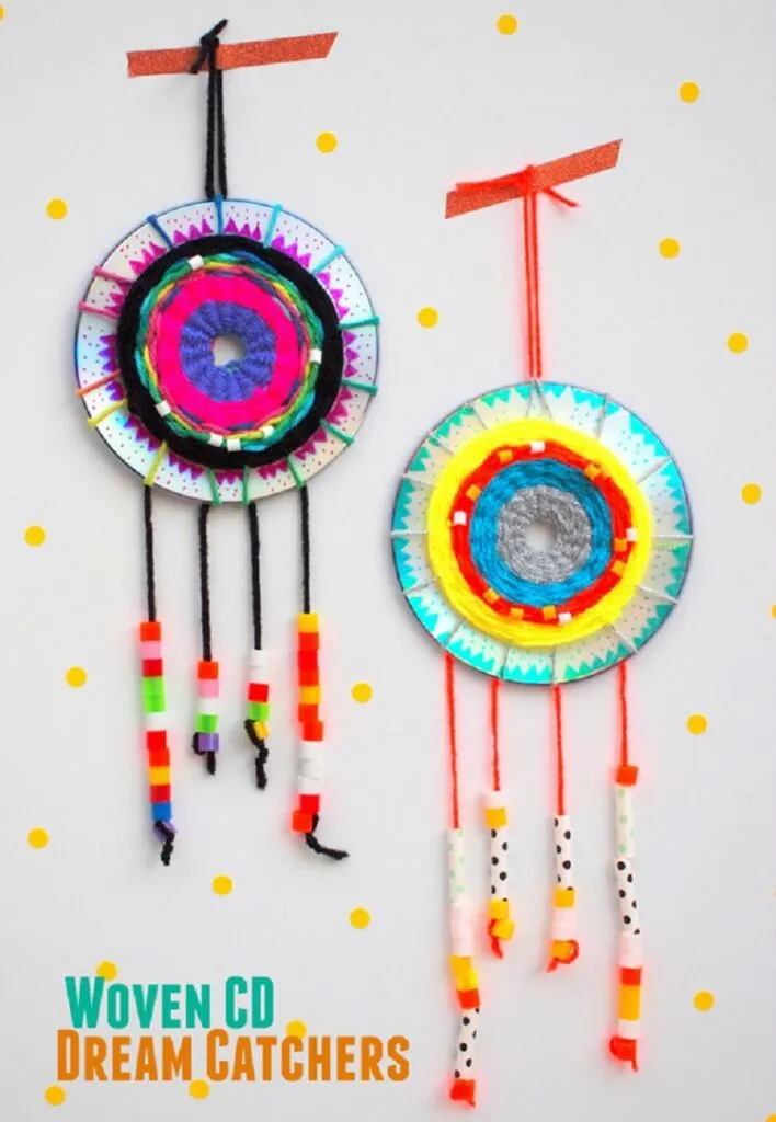 Woven CD Dream Catchers