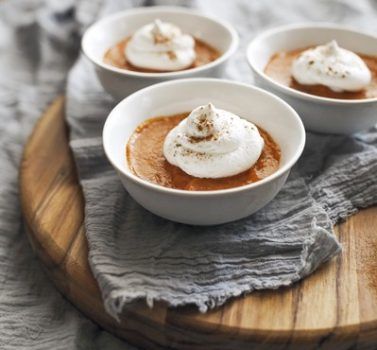 quick pumpkin pudding dessert