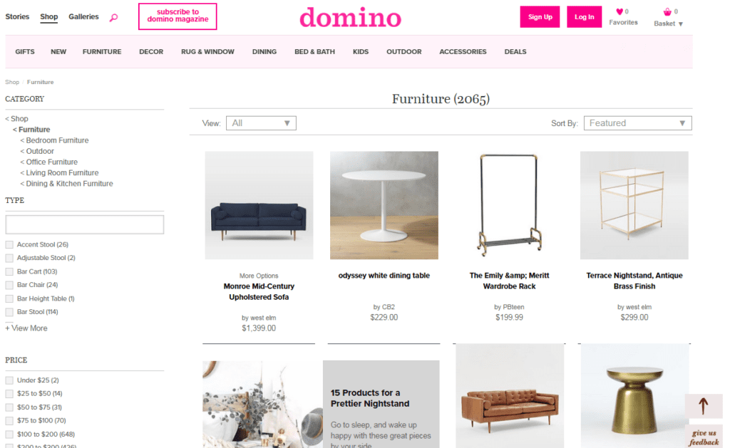 domino website